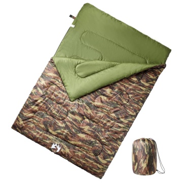 Sac de dormit dublu cu perne de camping, adulți, 3-4 anotimpuri - Img 1