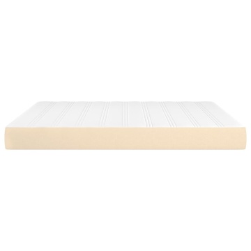 Saltea de pat cu arcuri, crem, 160x200x20 cm, textil - Img 4