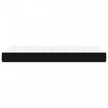 Saltea de pat cu arcuri, negru, 100x200x20 cm, textil - Img 4