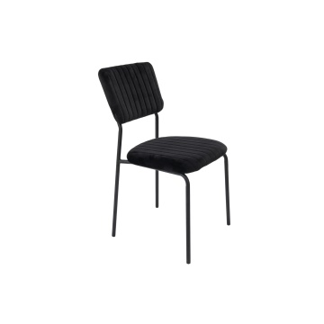 Scaun bucatarie, tapitat cu stofa, s-211, Negru - Img 1