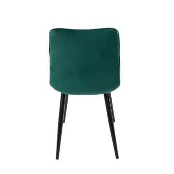 Scaun bucatarie tapitat S-214, Stofa, Verde - Img 4