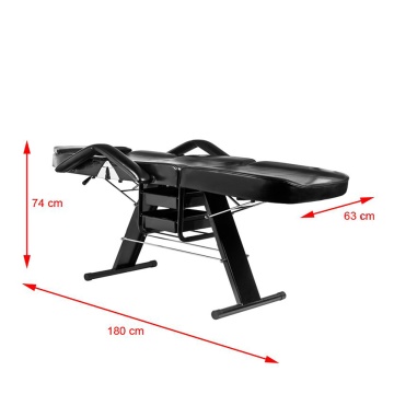 Scaun cosmetic Basic 202 cu tavi negre - Img 6
