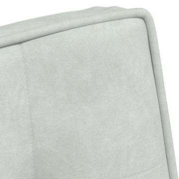 Scaun de relaxare gri deschis 64x74x84 cm catifea - Img 6