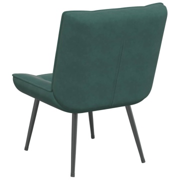 Scaun de relaxare Verde închis 64x74x84 cm catifea - Img 5