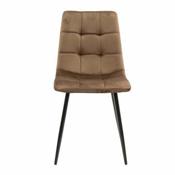 Scaun living, tapitat cu stofa, s-155, maro - Img 3