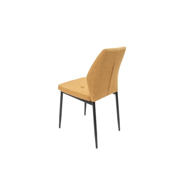 Scaun living, tapitat cu stofa, s-213, Ocru - Img 7