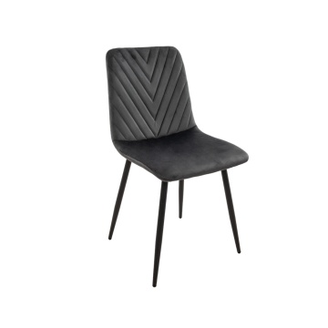 Scaun living tapitat S-206, Gri - Img 1