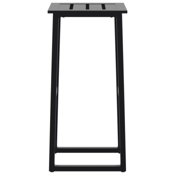 Scaune bar 4 buc. negru 38x38x80 cm oțel vopsit electrostatic - Img 5