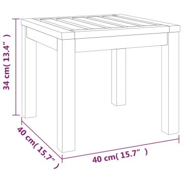 Scaune grădină cu perne, 2 buc., 40x40x42 cm lemn masiv acacia - Img 6