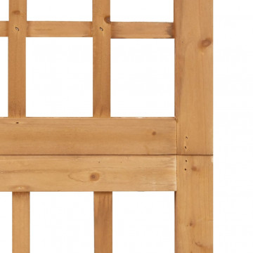 Separator cameră cu 3 panouri, 121x180,5 cm, nuiele lemn brad - Img 5