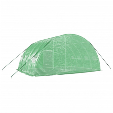 Seră cu cadru din oțel, verde, 24 m², 6x4x2,85 m - Img 5
