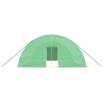 Seră cu cadru din oțel, verde, 36 m², 6x6x2,85 m - Img 4