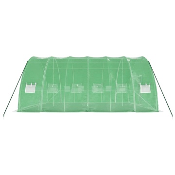 Seră cu cadru din oțel, verde, 36 m², 6x6x2,85 m - Img 8