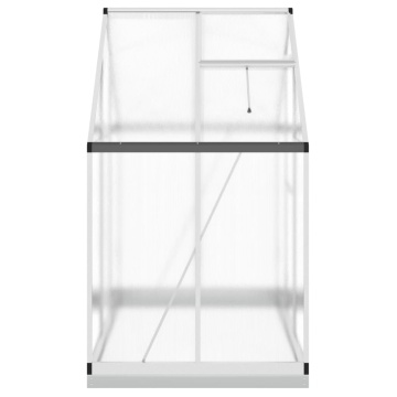 Sere cu cadru de bază, argintiu, 169x114x202 cm, aluminiu - Img 4