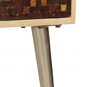 Servantă, 120 x 30 x 75 cm, lemn masiv de mango - Img 7