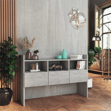 Servantă, gri beton, 105x30x70 cm, PAL - Img 3