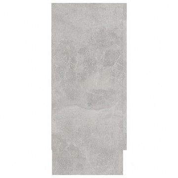 Servantă, gri beton, 120 x 30,5 x 70 cm, PAL - Img 6