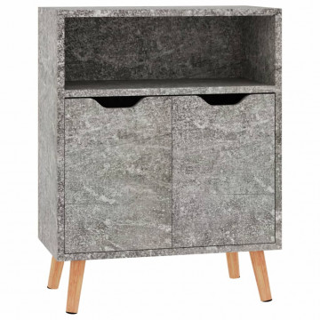 Servantă, gri beton, 60x30x72 cm, PAL - Img 2