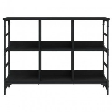 Servantă, negru, 102x32x73,5 cm, lemn prelucrat - Img 4
