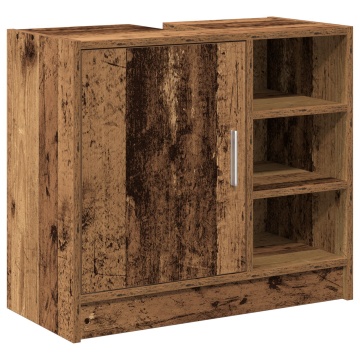 Servantă pentru Chiuvetă Lemn Vechi 63x29x55 cm Lemn Ingineresc - Img 2