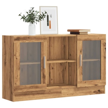 Servantă, stejar artizanal, 120x30,5x70 cm, lemn prelucrat - Img 1