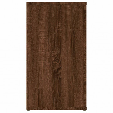 Servantă, stejar maro, 100x33x59,5 cm, lemn compozit - Img 6