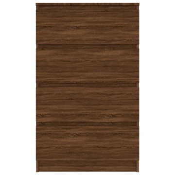 Servantă, stejar maro, 60x35x98,5 cm, lemn prelucrat - Img 5