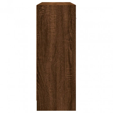 Servantă, stejar maro, 91x28x75 cm, lemn prelucrat - Img 6