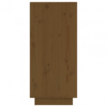 Servante, 2 buc., maro miere, 31,5x34x75 cm, lemn masiv pin - Img 5