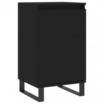 Servante, 2 buc., negru, 40x35x70 cm, lemn prelucrat - Img 8