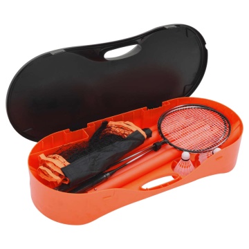 Set badminton 2 rachete/plasă/cutie de depozitare 292x30x152 cm - Img 3