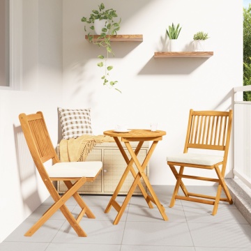 Set Bistro pentru Grădină 3 Piese din Lemn Solid de Acacia - Img 1