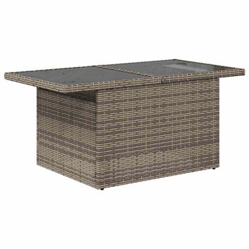 Set canapea de grădină cu perne, 5 piese, poliratan/lemn acacia - Img 8