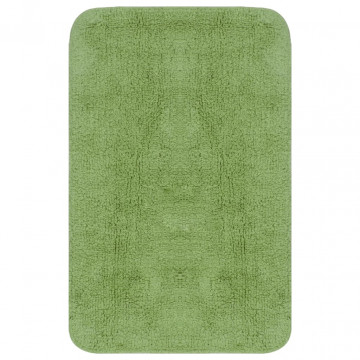 Set covorașe baie, 2 buc., verde, material textil - Img 1