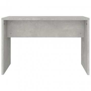 Set cu masă de toaletă, gri beton, 96x40x142 cm - Img 7