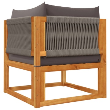 Set de canapele grădină cu perne, 6 piese, lemn masiv acacia - Img 6