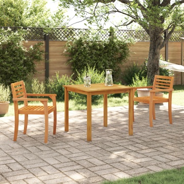 Set de dining pentru grădină, 3 piese, din lemn solid de acacia - - Img 1