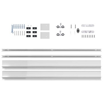 Set de feronerie pentru uși glisante 200 cm din aliaj aluminiu - Img 8