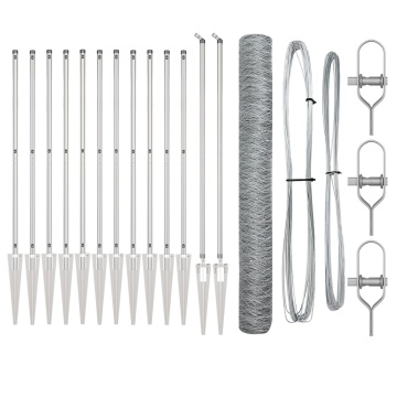 Set de Gard Set de 2 Oțel Galvanizat 25 x 1.2 m Durabil - Img 2