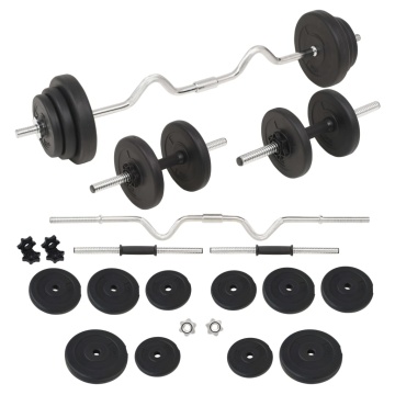 Set de haltere și gantere, 30 kg - Img 1