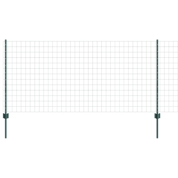 Set de Împrejmuire Grădină Set de 2 Verde Oțel Vopsit Electrostatic - Img 2