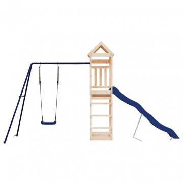 Set de joacă pentru exterior, lemn masiv de pin - Img 3