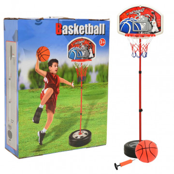 Set de joc de baschet pentru copii, reglabil, 120 cm - Img 1