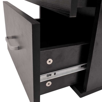 Set de mobilier de baie cu 7 piese și chiuvete incluse, negru - Img 8