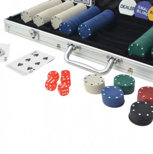 Set de poker cu 500 de jetoane din aluminiu - Img 3