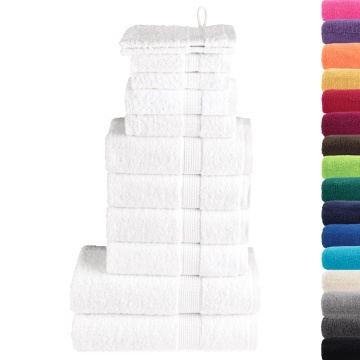 Set de prosoape premium SOLUND, 12 piese, alb, 600 g/m² - Img 2