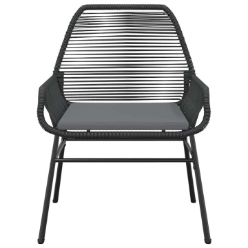 Set de sufragerie de grădină 5 piese neagră Sticlă Poly Rattan - Img 8