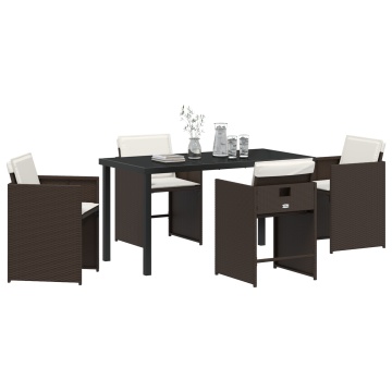 Set dining grădină 5 piese cu perne Maro Ratan Poli - Img 3