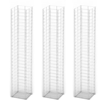Set gabioane, 3 buc, sârmă galvanizată, 25 x 25 x 150 cm - Img 2