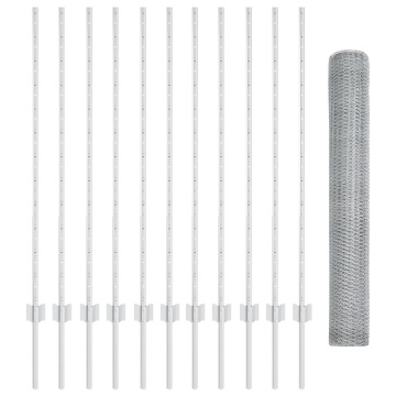 Set Gard de Grădină Set de 2 Oțel galvanizat 25 x 1.2 m - Img 2